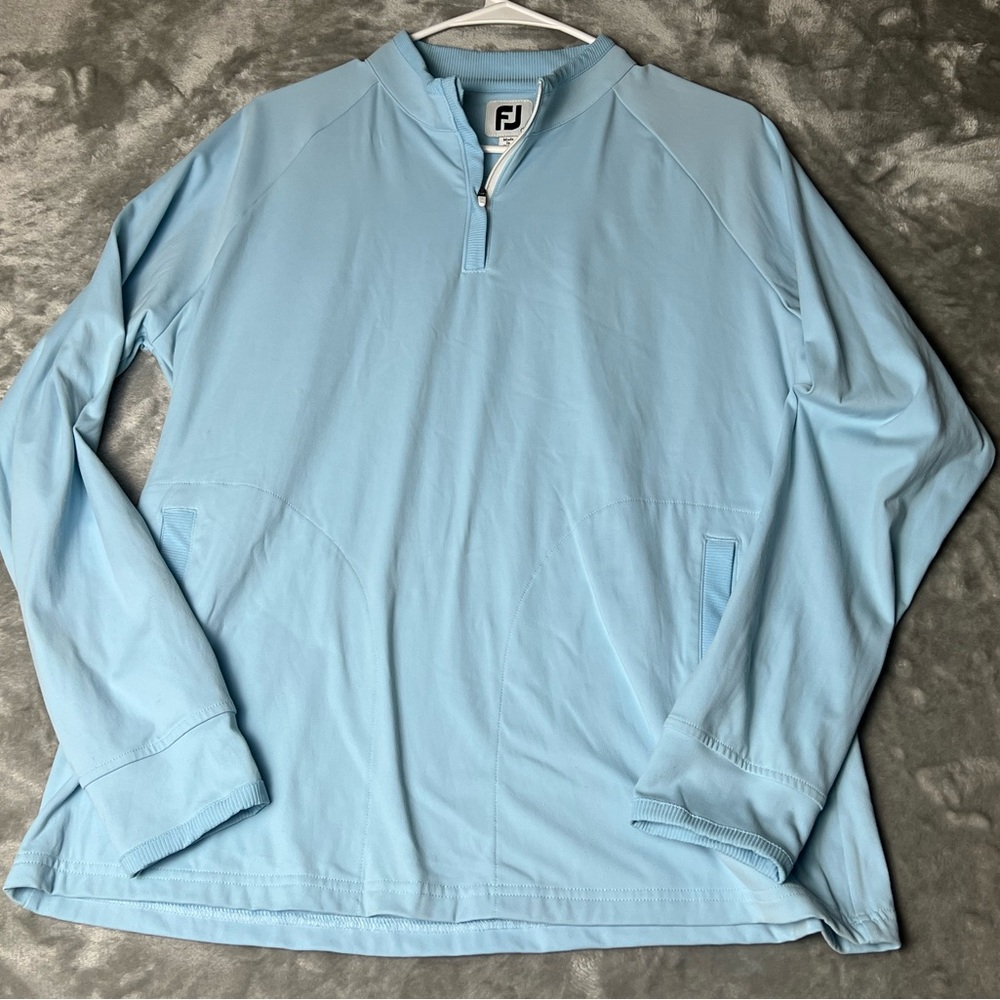 Footjoy Sweatshirt  Large Blue 1Zip Long